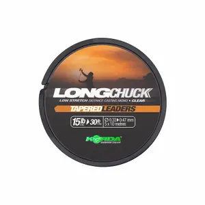 Pack of 6 nylons Korda longchuck tapered leaders