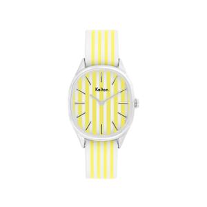 9124122-women-s-watch-kelton-colorama-yellow-white-28-mm
