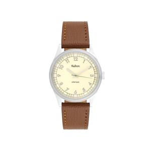 9126142-montre-kelton-heritage-champagne-camel-38-mm