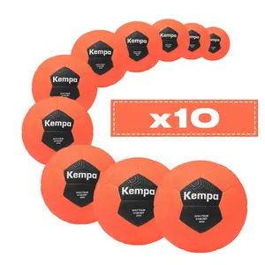 Set of 10 Handball Balls Kempa Spectrum Synergy Spin