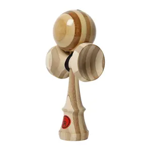 Bamboo skill games Kendama Europe Record Plus Naturals image-1