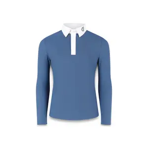 Turnier-Poloshirt mit langen Ärmeln Kind Kentucky Horsewear Osaka