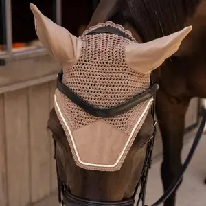 Καπέλο κατά των μύγων για άλογο από βελούδο Kentucky Horsewear Wellington image-1