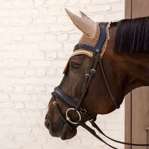 Καπέλο κατά των μύγων για άλογο από βελούδο Kentucky Horsewear Wellington image-2