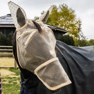Μάσκα κατά των μύγων για άλογα Kentucky Horsewear Fly Heart image-3