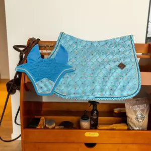 Dressage saddle pad for horses Kentucky Horsewear Pied De Poule Velvet image-2