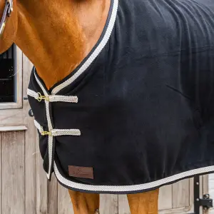 Polar fleece blanket for horse with braided cord Kentucky Horsewear image-2