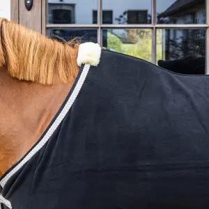 Polar fleece blanket for horse with braided cord Kentucky Horsewear image-4