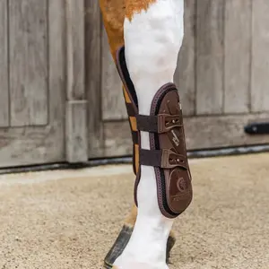Protectores de patas delanteras cerrados para caballo con protección de rodilla Kentucky Horsewear image-2