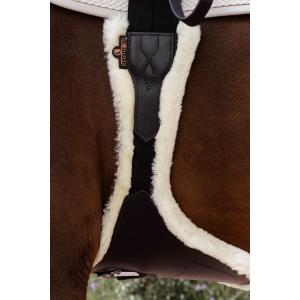 Anatomical riding breastplate with sheepskin Kentucky image-1