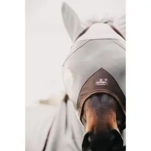Anti-fly mask for horses with anti-uv ears and muzzle Kentucky Classic image-3