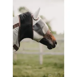 Anti-fly mask for horses with anti-uv ears and muzzle Kentucky Classic image-5
