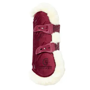 Gamaschen für Pferde aus veganem Schaffell Kentucky Bambus Elastic Velvet image-0