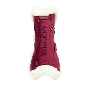 Gamaschen für Pferde aus veganem Schaffell Kentucky Bambus Elastic Velvet image-2