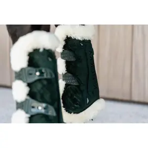 Botas de cavalo em pele de carneiro vegan Kentucky Bamboo Elastic Velvet image-5