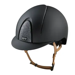 Beige ruiterhelm met kinband KEP Smart Nova Star Textile image-0