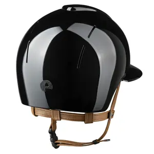 Casco de equitación con visera polo y barbijo beige KEP Smart Nova Star Metal Polish image-1