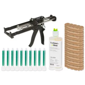 Soin voor nagels set doseerpistool en 10 applicators Kerbl Technovit®-2-Bond