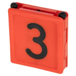 Nummerplaatje voor opvouwbare halsband Kerbl (x6)