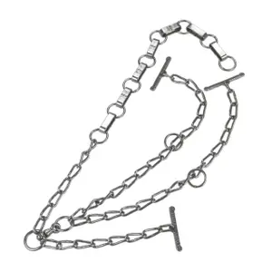 Double zinc-plated cow chain with carabiner Kerbl image-0