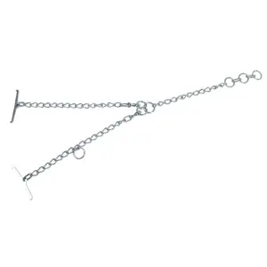 Chaîne double tyrolienne zingué avec mousqueton Kerbl image-0