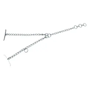 Zinc-plated single chain carabiner Kerbl