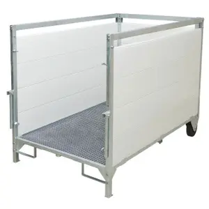 Back pvc panel for calf box Kerbl image-0