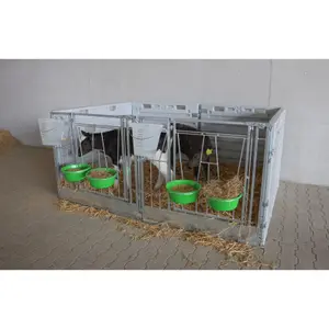 Self-supporting double-bay modular calf box Kerbl image-1