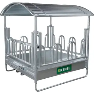 Rastrelliera rettangolare con cerchi in galva a 12 posti Kerbl