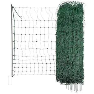 Elektrifizierbares Geflügelzaunnetz Doppelspitze Kerbl