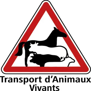 Panneau de mise en garde pour le transport d’animaux vivants Kerbl image-0