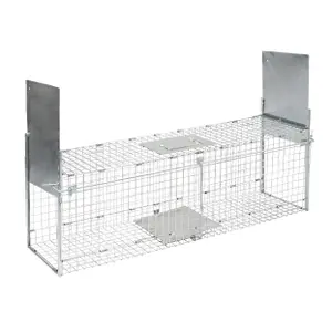 299676-hopfallbara-gnagarfallor-med-tva-ingangar-kerbl-alive-predator-flex-silver-100x26x32-cm