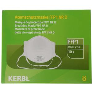 Valveless masks Kerbl FFP1 NR D (x10) image-1