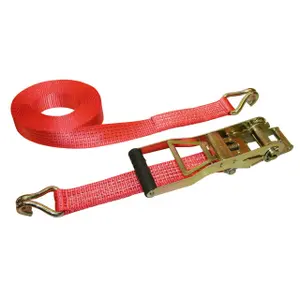 Ratchet tie-down strap with long ergo lever Kerbl image-0