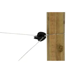 Isolatori per recinzioni elettriche ad angolo fine Kerbl (x10) image-2