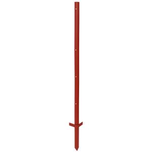 44421-dubbele-spade-stalen-hoek-afrasteringspaal-kerbl-x10-rood