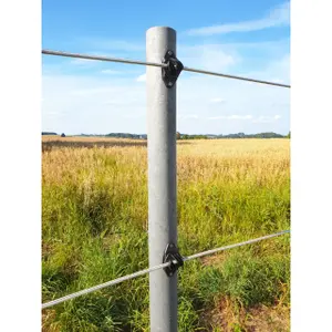 Piquet cloture recyclé profil rond Kerbl image-1