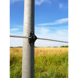 Piquet cloture recyclé profil rond Kerbl image-2