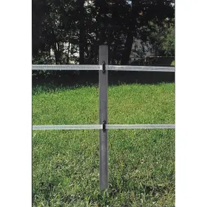 Piquet cloture recyclé profil rond Kerbl image-3