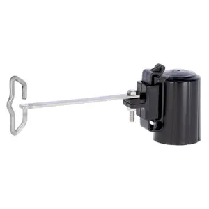 Isolatoren voor elektrische afrasteringen hoekoplossing voor tape/koord Kerbl T-Post (x4) image-0