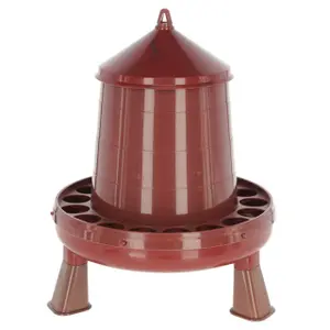 Mangeoire pour poules sur pieds recyclé Kerbl image-0