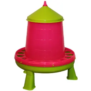 71132-fristaende-foderautomat-for-fjaderfa-kerbl-rosa-gron-4-l