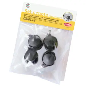 Kit de ruedas para jaula de transporte Kerbl (x1) image-0