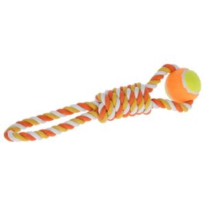 80795-ball-with-rope-for-cotton-dog-kerbl-x1-orange-yellow-37-cm