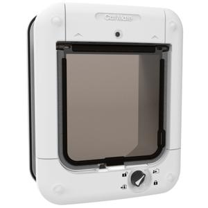 80869-4-way-microchip-cat-flap-for-30-cats-kerbl-mate-white-one-size
