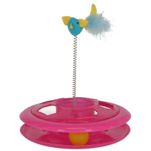 80997-plastic-cat-toy-kerbl-speedy-wheel-pink-26-cm
