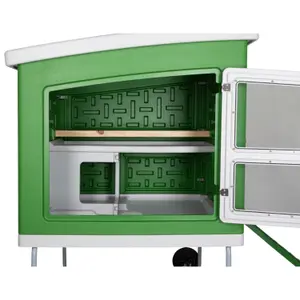 Mobile plastic chicken house 2 boxes Kerbl image-1