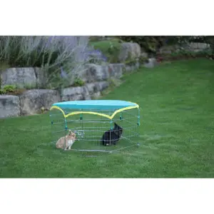 Hexagonal outdoor enclosure for rodents Kerbl image-2