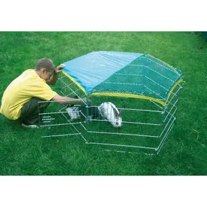Hexagonal outdoor enclosure for rodents Kerbl image-3