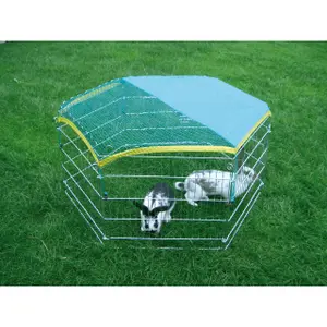 Hexagonal outdoor enclosure for rodents Kerbl image-4